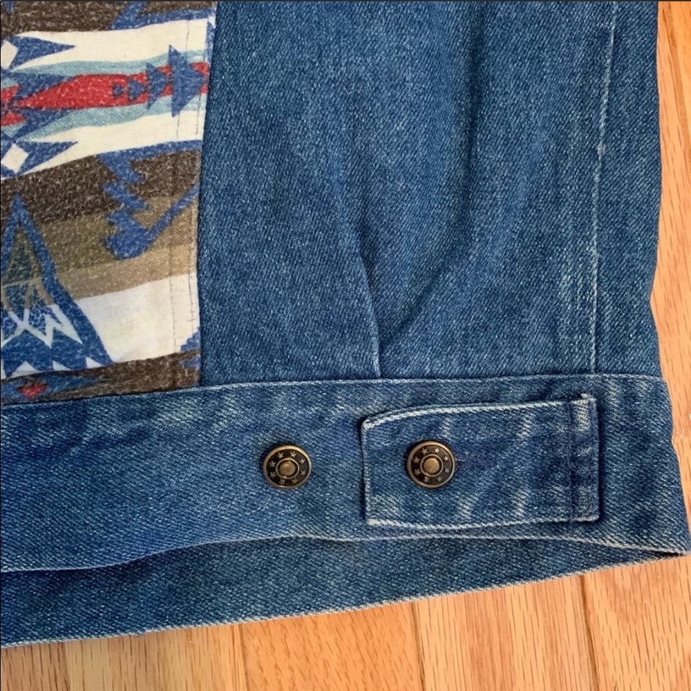 Vintage Southwestern Denim Festival Jacket Sz S - Picture 6 of 7